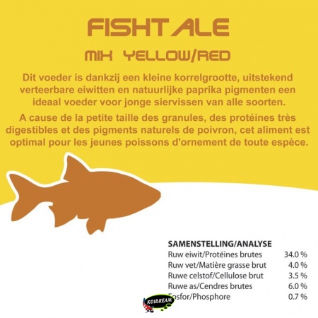 Visvoer Fistale Mix Yellow/Red 3.0 mm
