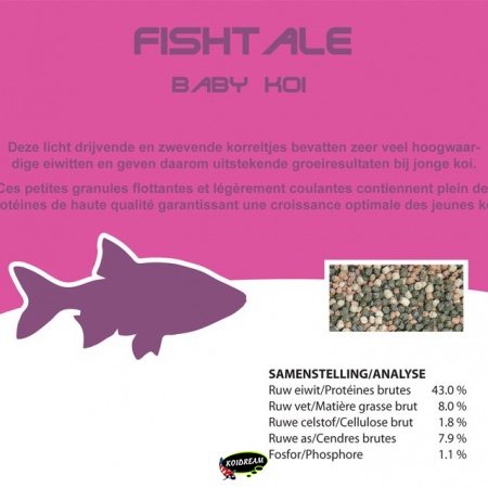 Oranda voer - Baby Koivoer - Speciale Sluier goudvisvoer - Lepelsteurvoer - Vissen opkweekvoer Fishtale