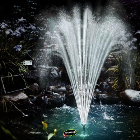 Vijververlichting en water entertainment