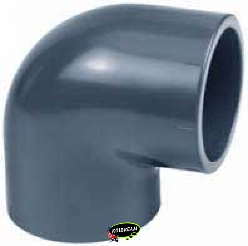 PVC Druk knie 90 - 16 mm