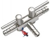 3-weg kraan 4/6mm rvs (aanbieding)