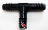 T-stuk 9mm PE zwart