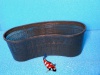 Kunstof vijvermand 'niervormig/contour' 45x18 cm