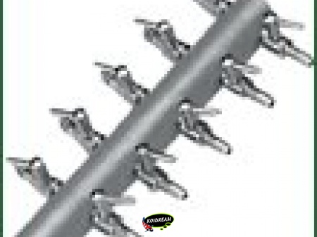 Luchtverdeler 3/6 mm RVS 6 uitgangen