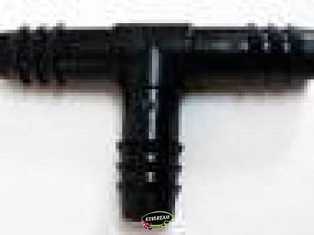T-stuk 9mm PE zwart